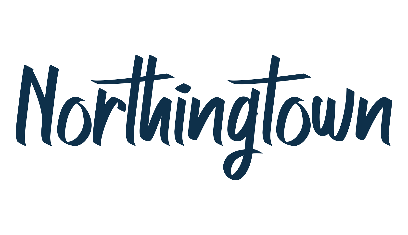 Northingtown, handwriting font preview