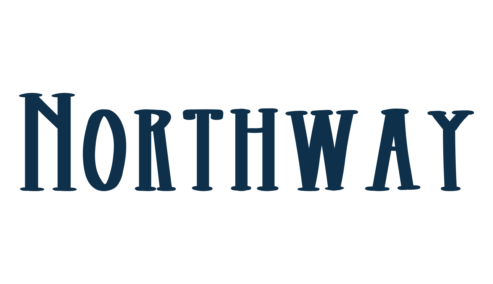 Northway, fancy retro decorative font preview