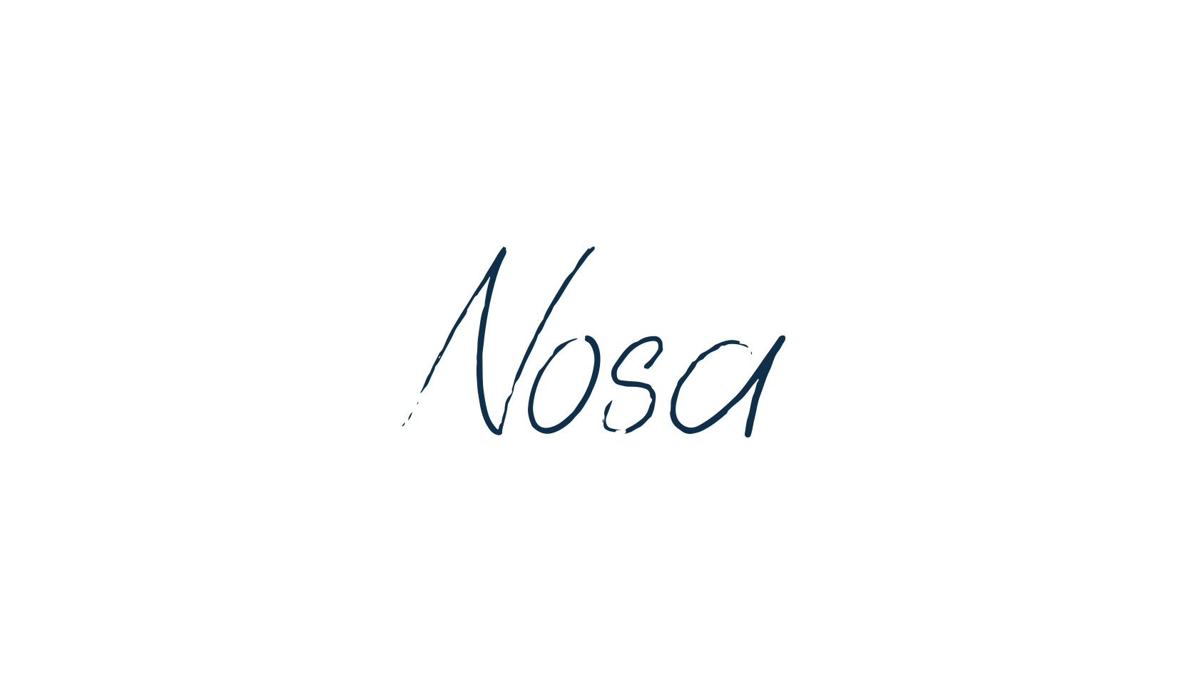 Nosa, script handwritten fancy decorative calligraphy font preview