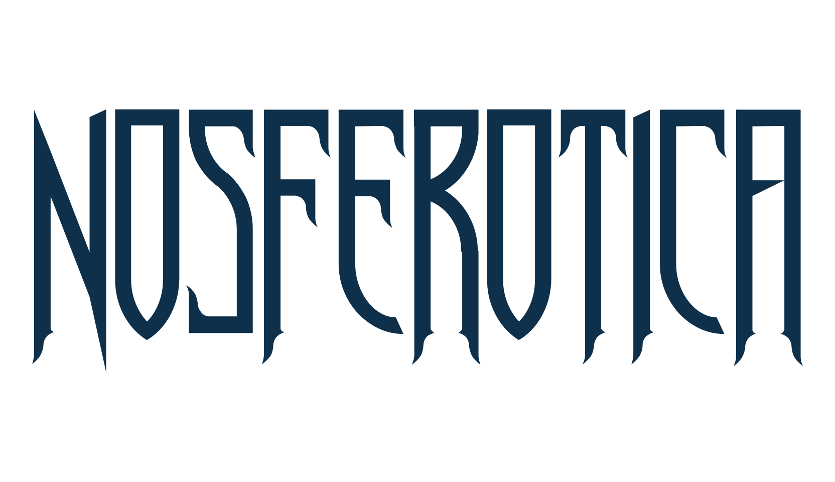 Nosferotica, halloween font preview