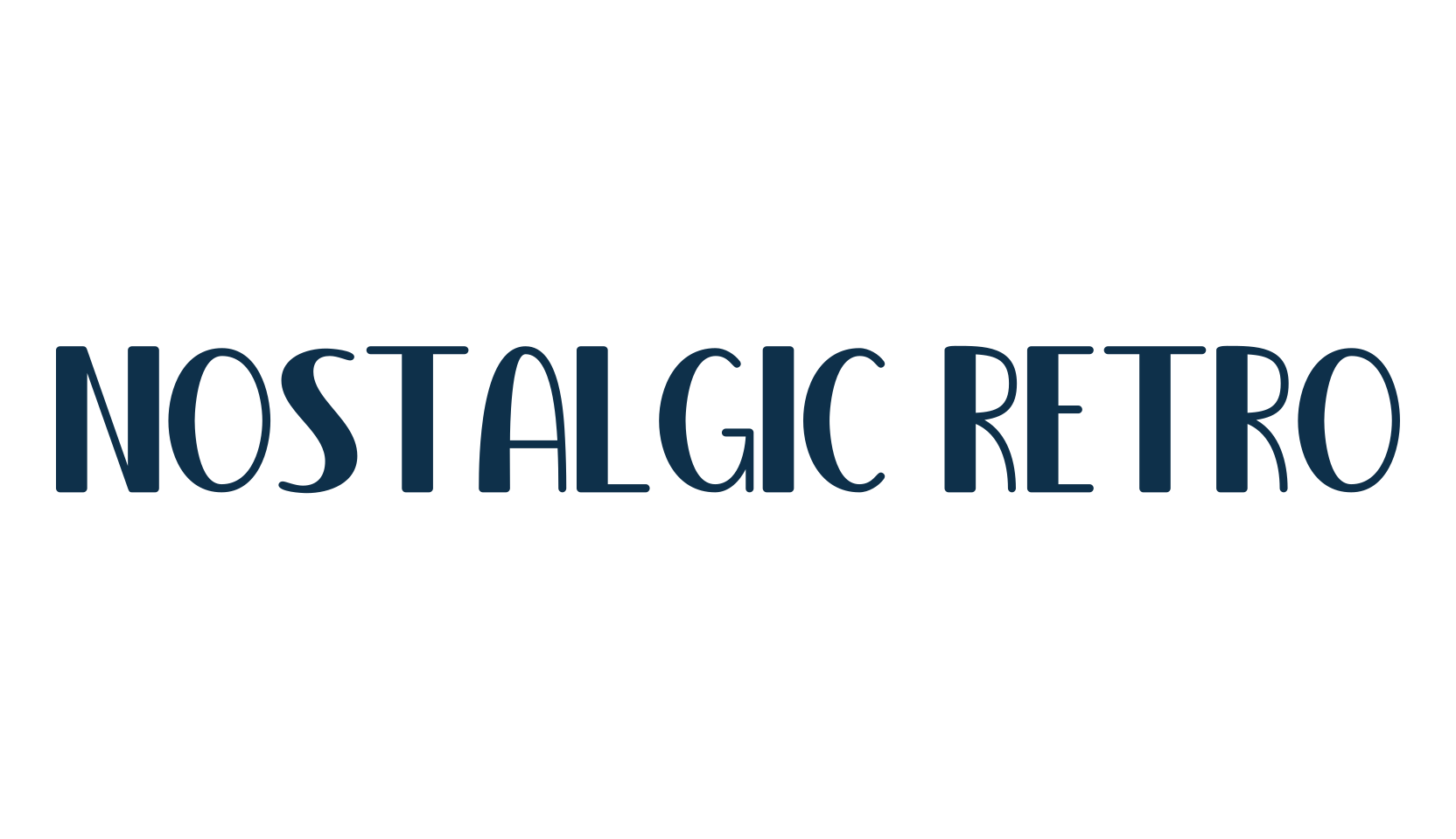 Nostalgic Retro, fancy retro decorative font preview