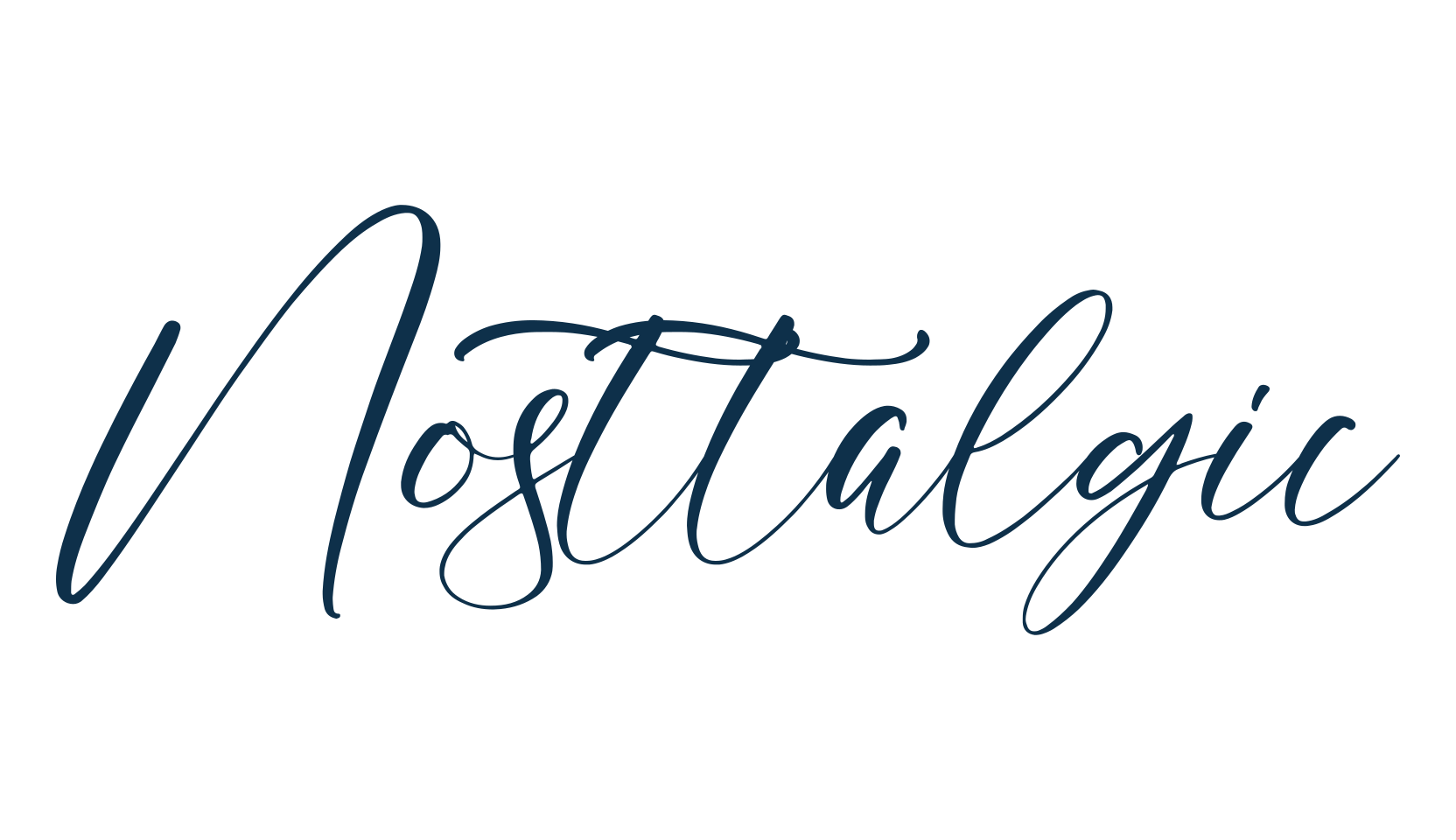 Nosttalgic, handwriting font preview