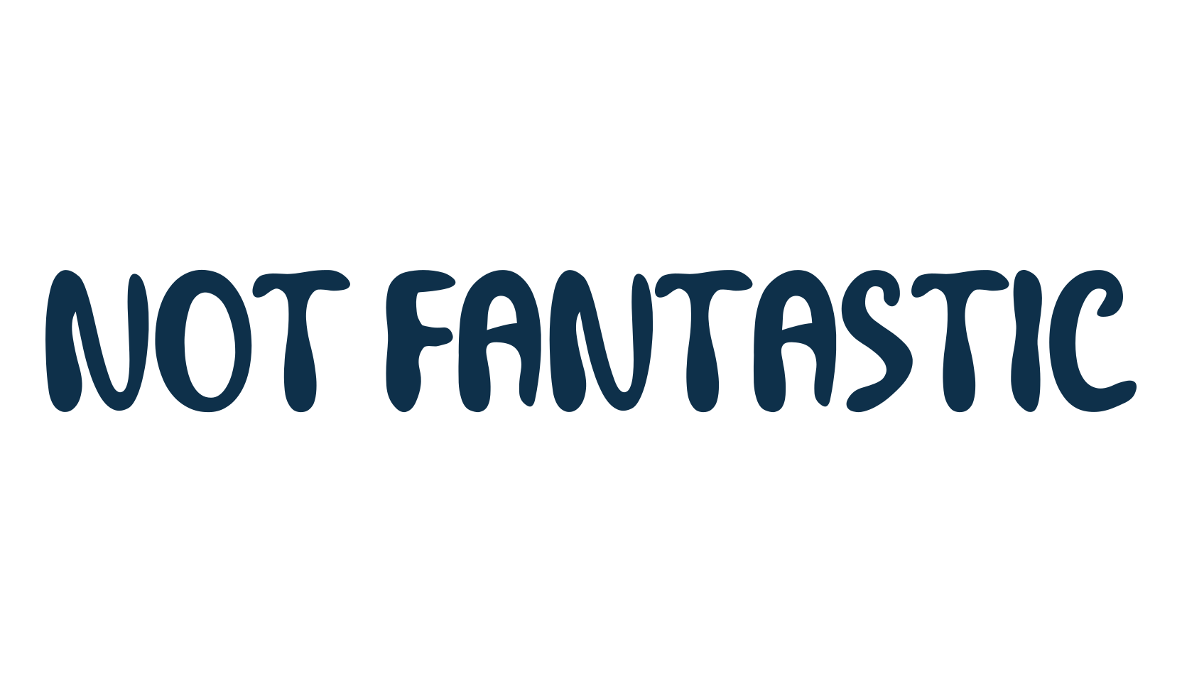 Not Fantastic, various font preview