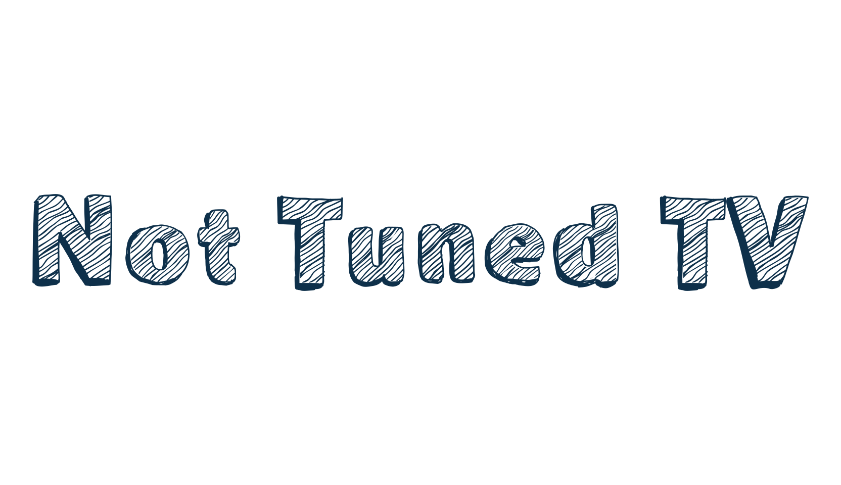 Not Tuned TV, fancy various decorative font preview