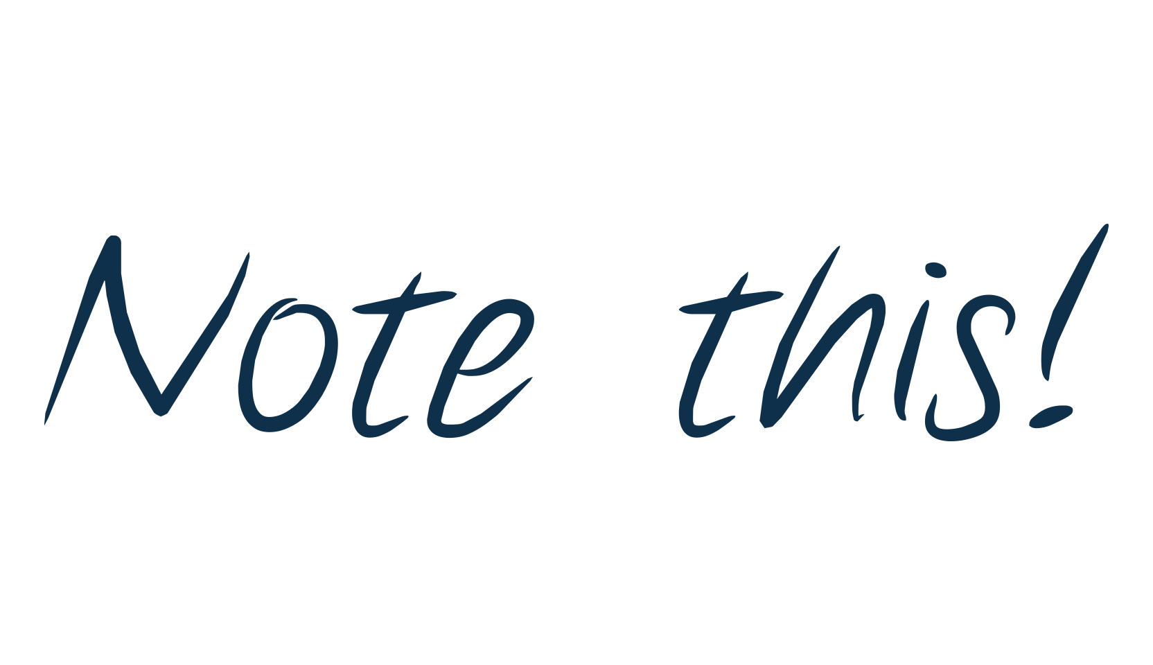 Note this!, handwriting font preview