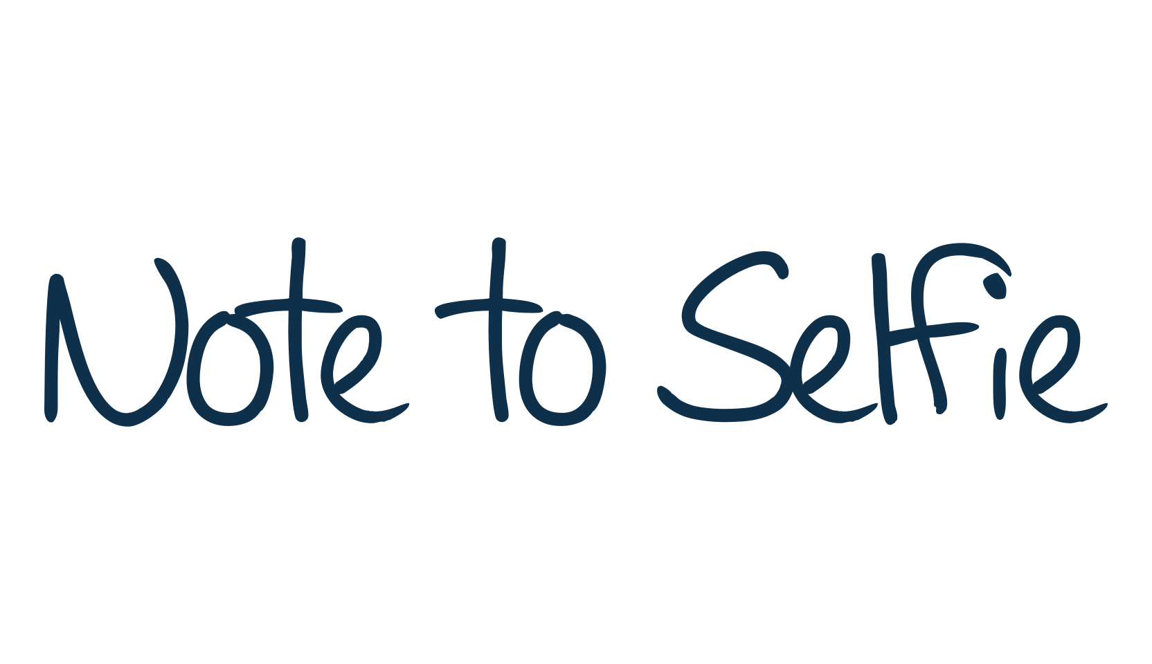 Note to Selfie, handwriting font preview