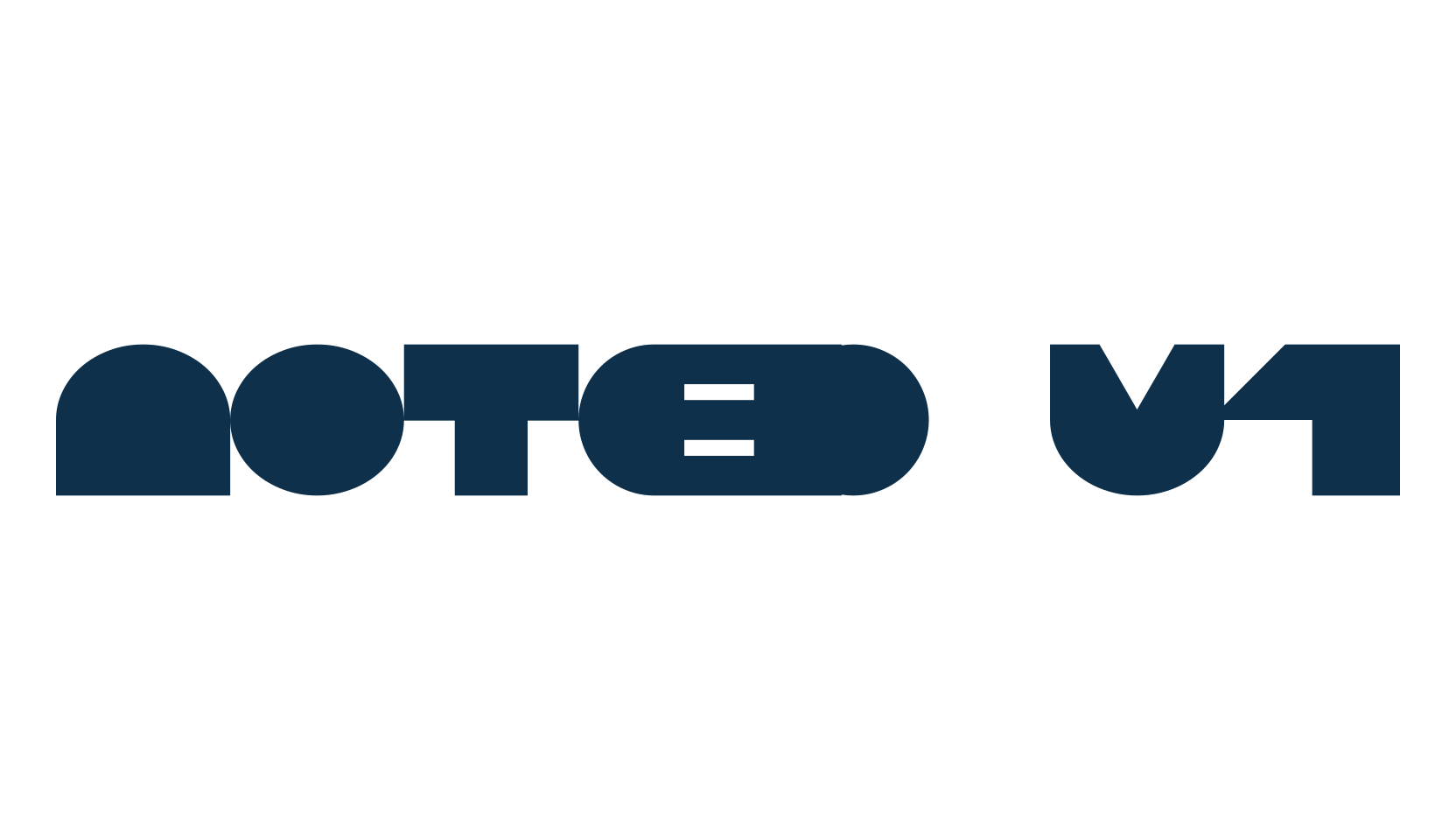 Noted V1, fancy groovy decorative font preview