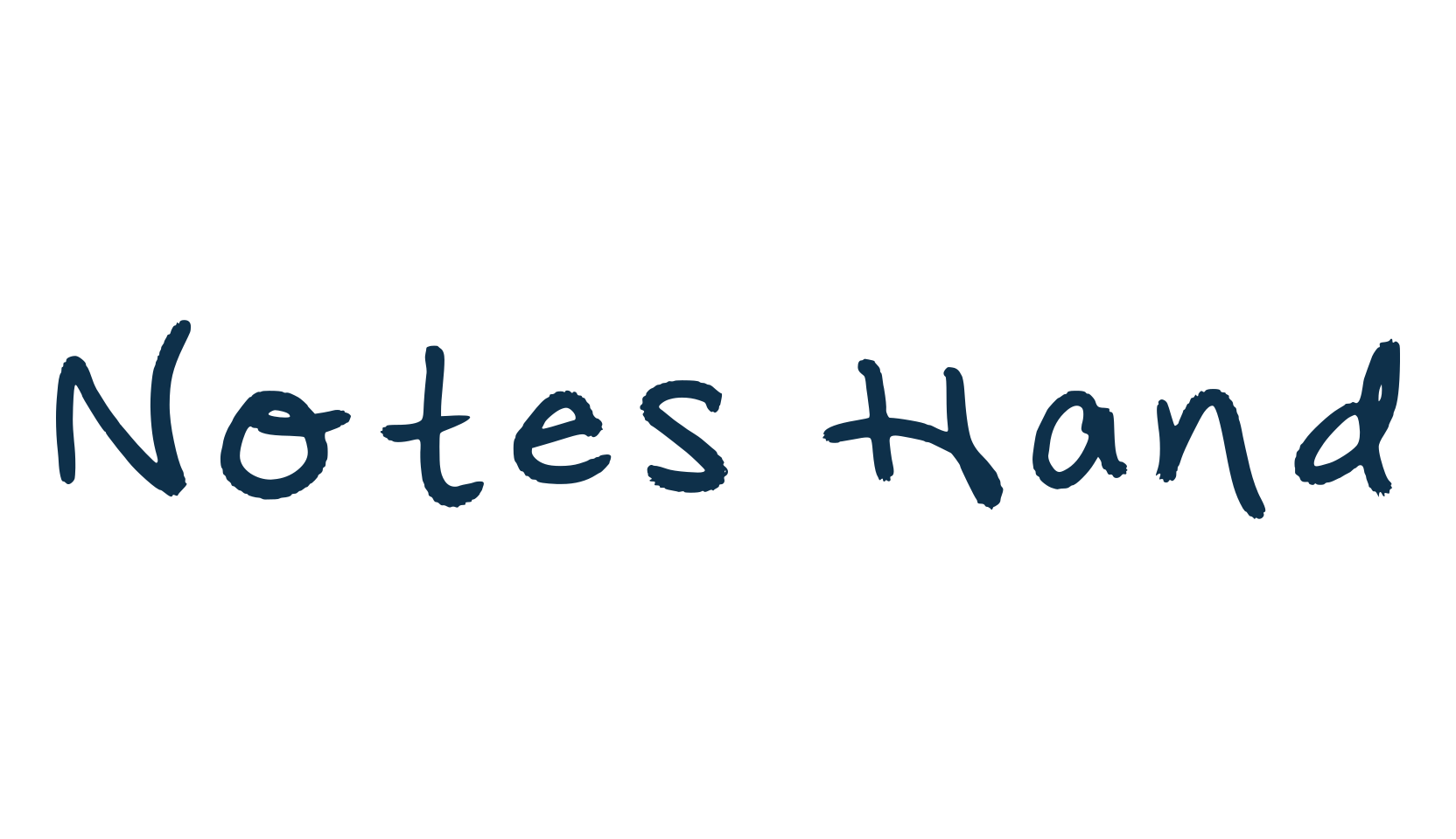 Notes Hand, handwriting font preview