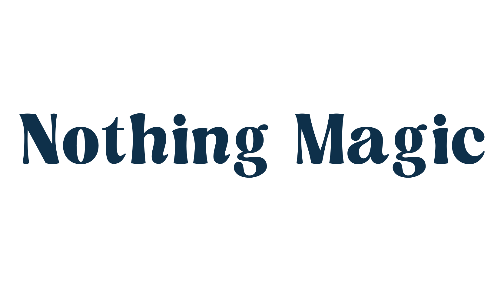 Nothing Magic, retro font preview