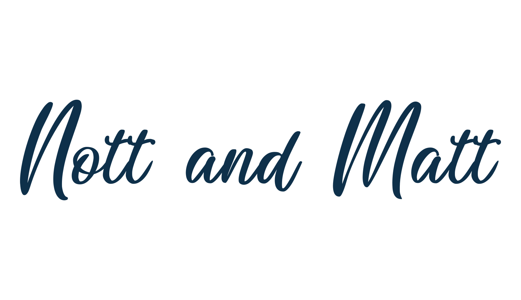 Nott and Matt, script calligraphy fancy decorative font preview