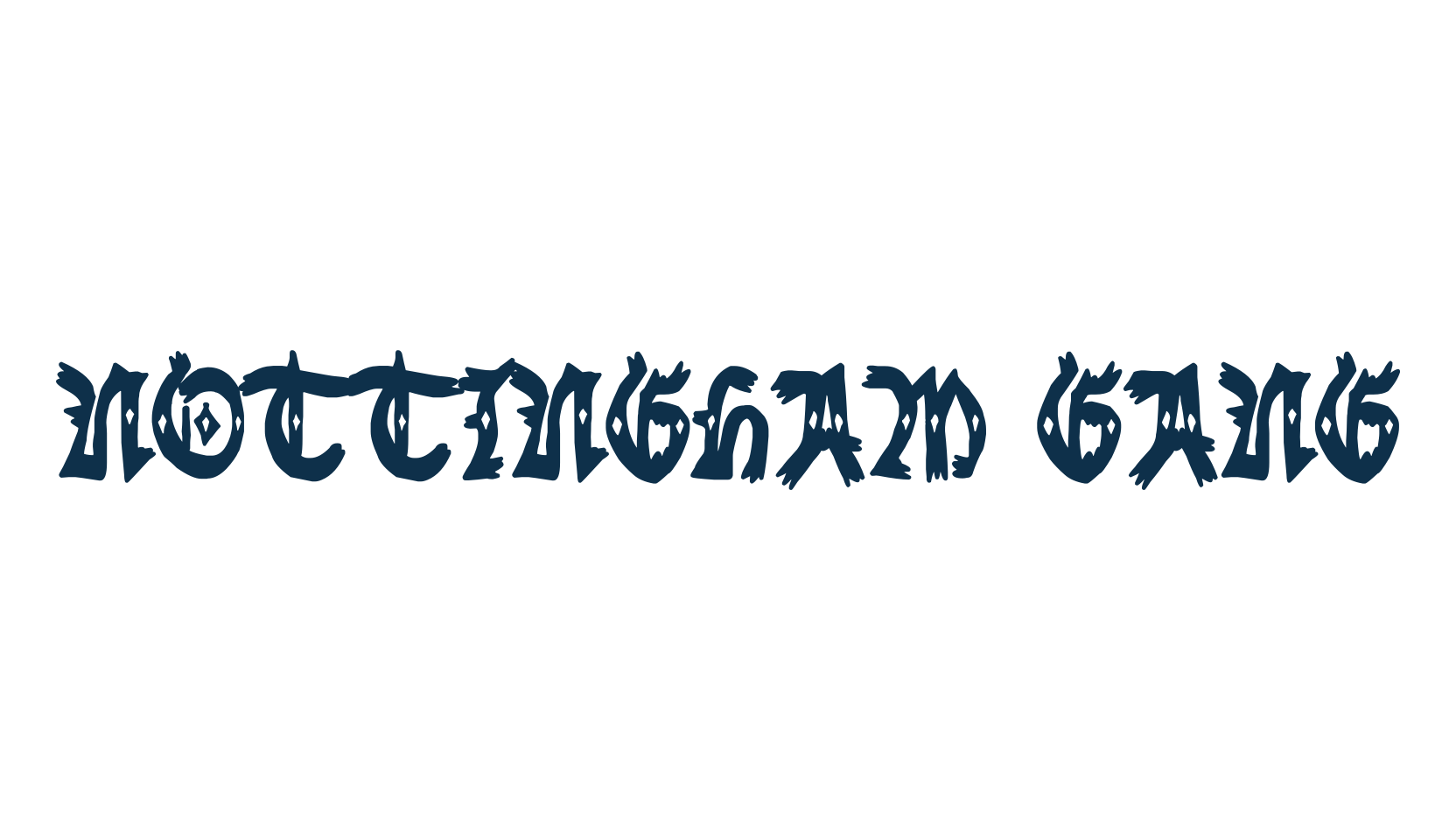 Nottingham Gang, fancy various gothic font preview