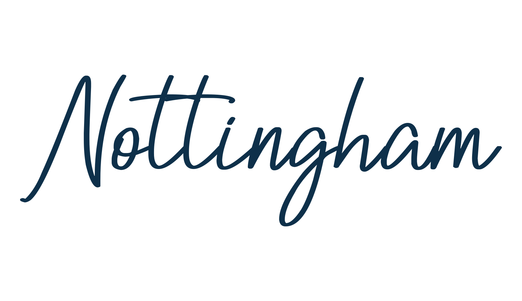 Nottingham, handwriting font preview