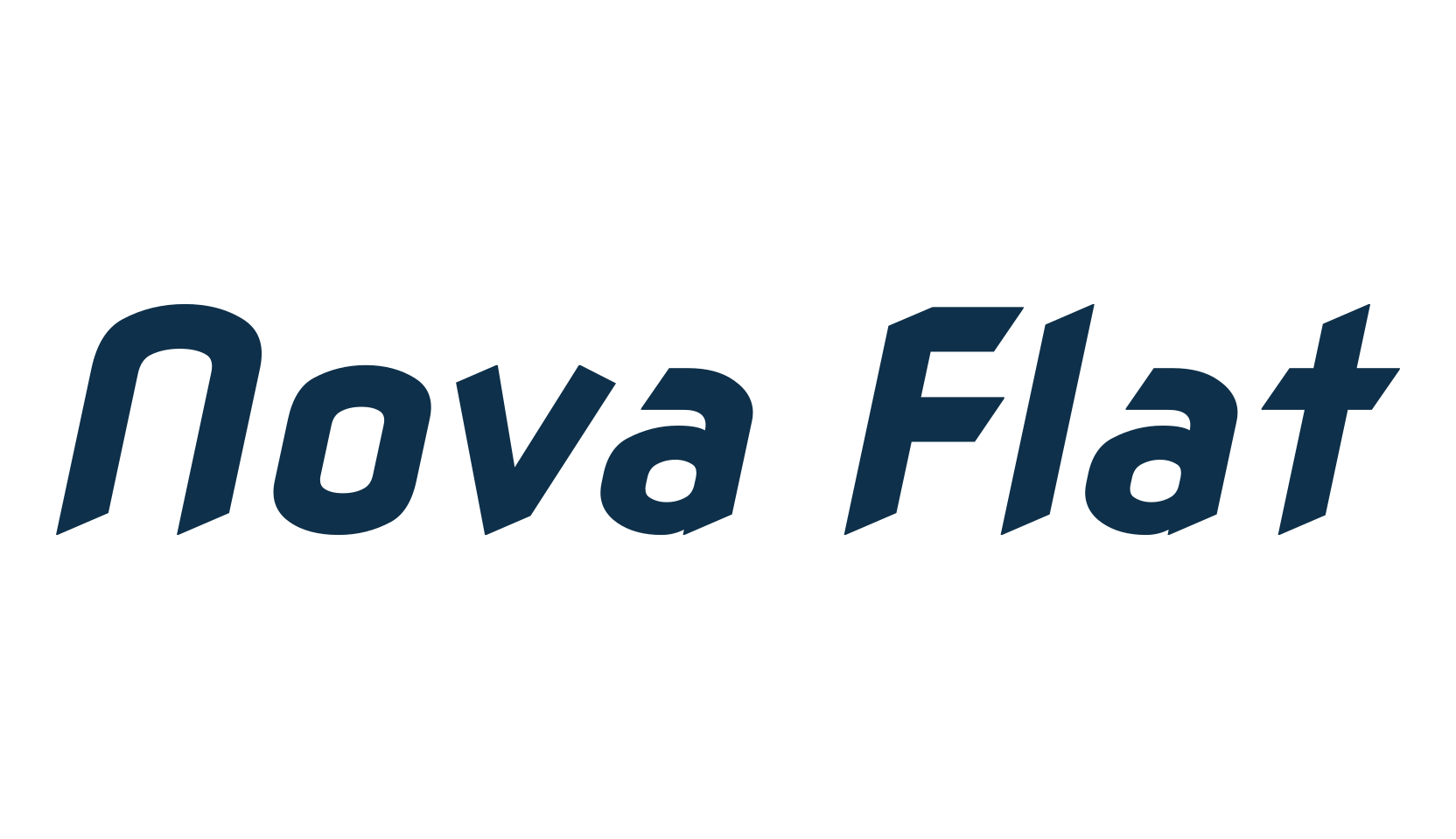 Nova Flat, sans serif font preview