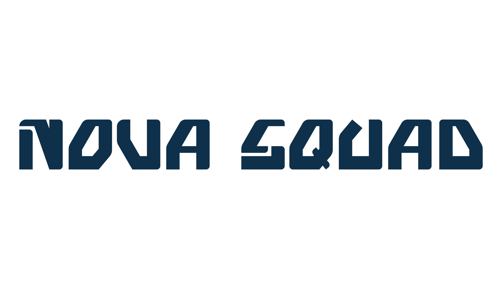 Nova Squad, techno sci-fi font preview