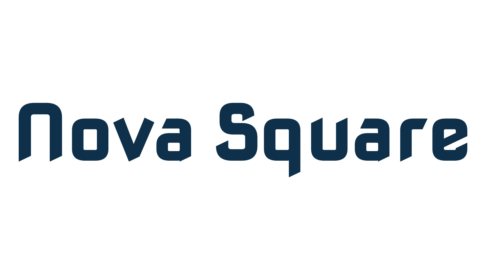 Nova Square, sans serif font preview