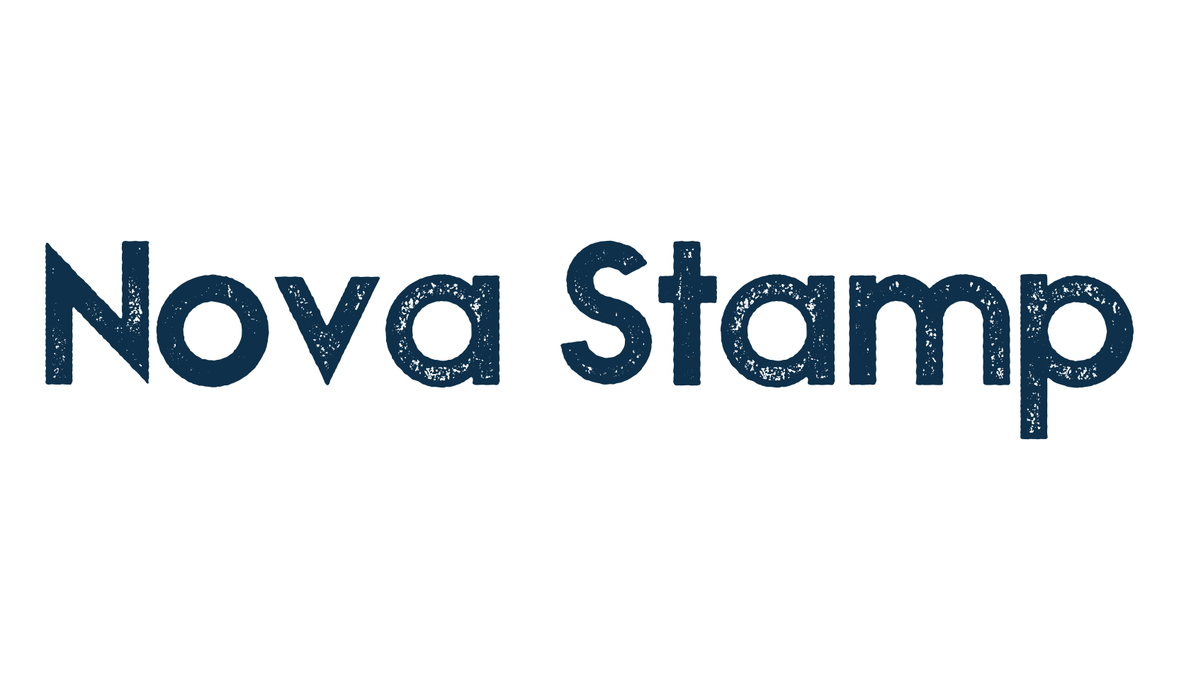 Nova Stamp, eroded font preview