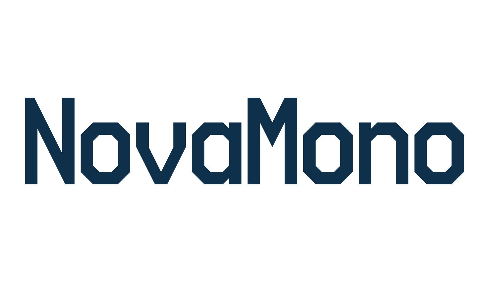NovaMono, fixed width font preview