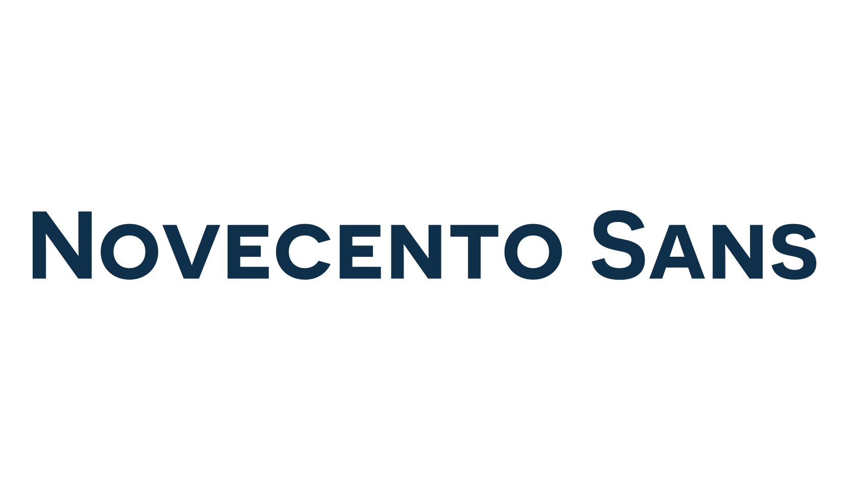 Novecento Sans, sans serif font preview