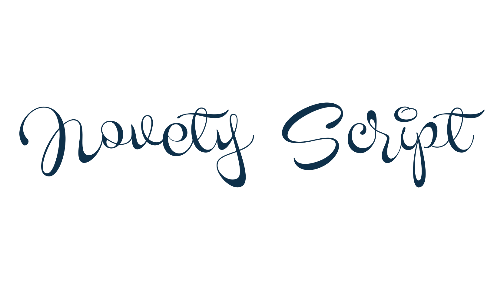 Novety Script, fancy various decorative script calligraphy font preview