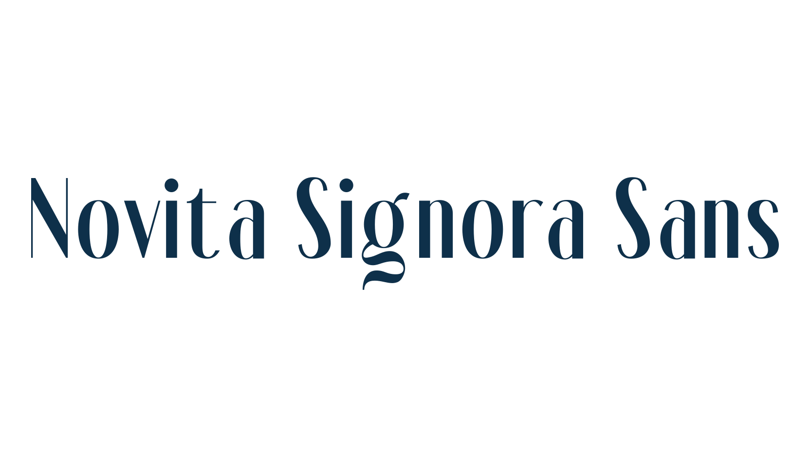 Novita Signora Sans, basic sans serif font preview