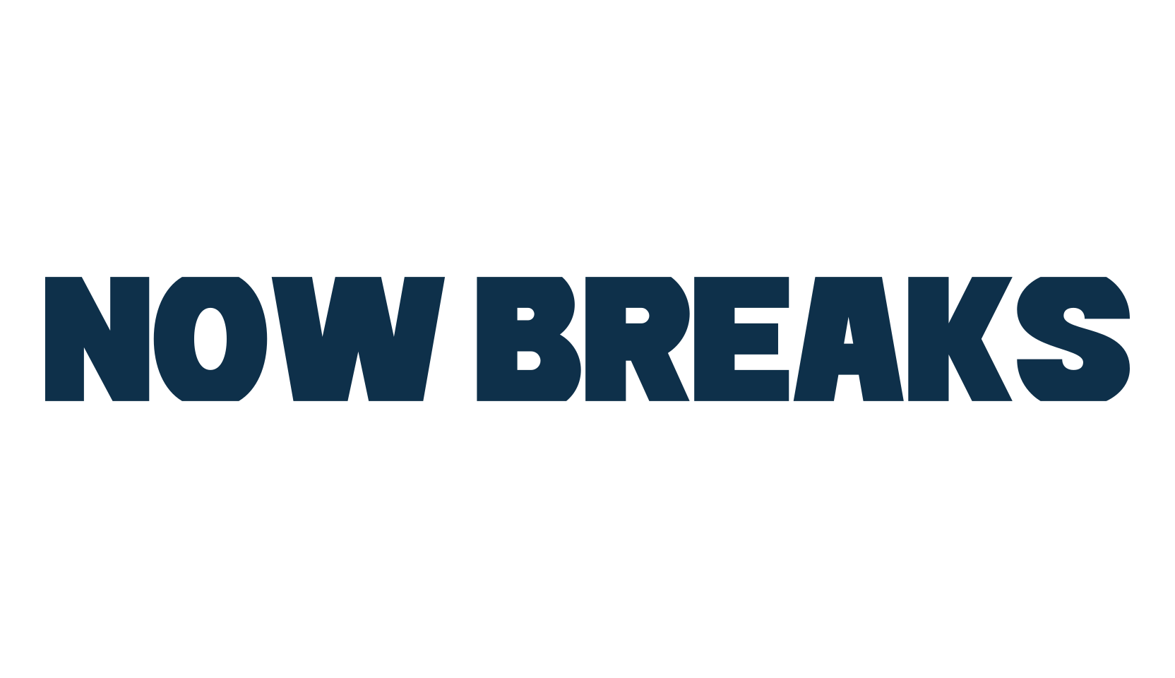 Now Breaks, basic sans serif font preview