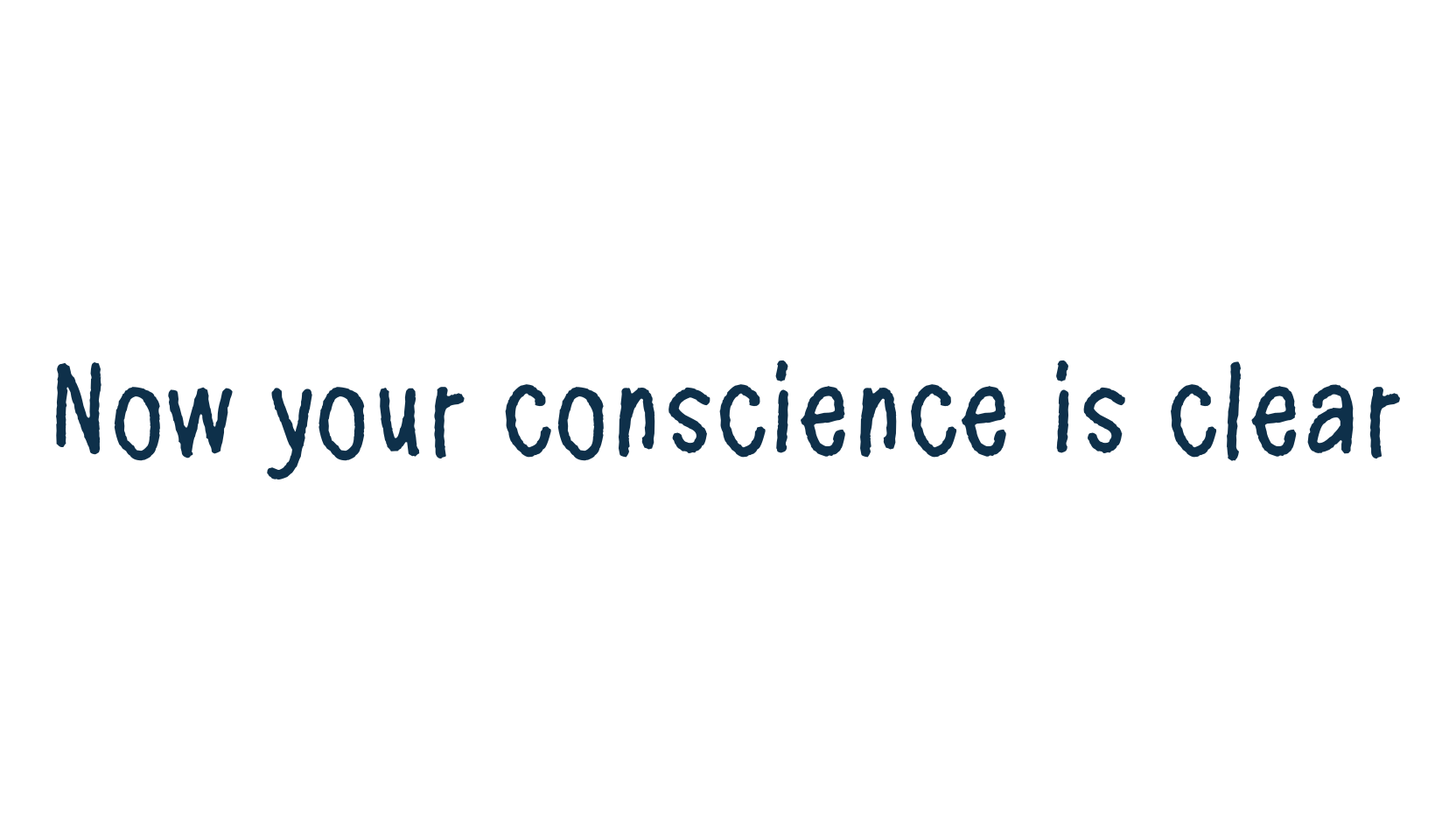 Now your conscience is clear, fancy various decorative script calligraphy font preview