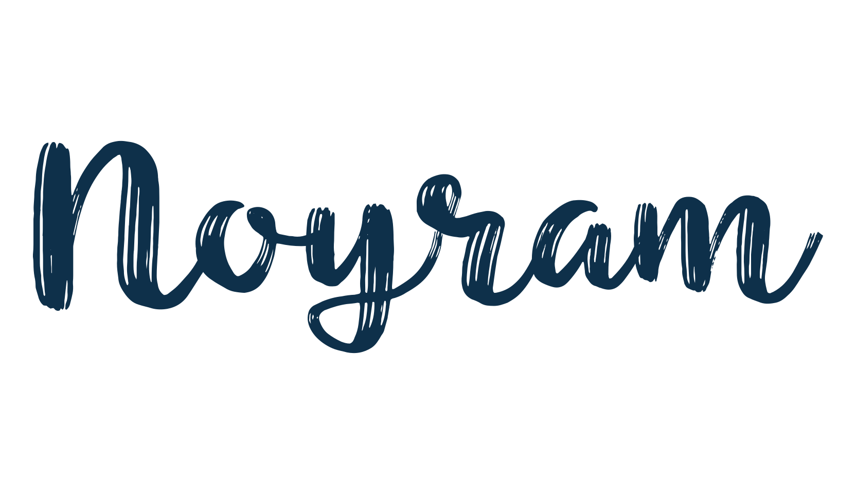 Noyram, brush font preview