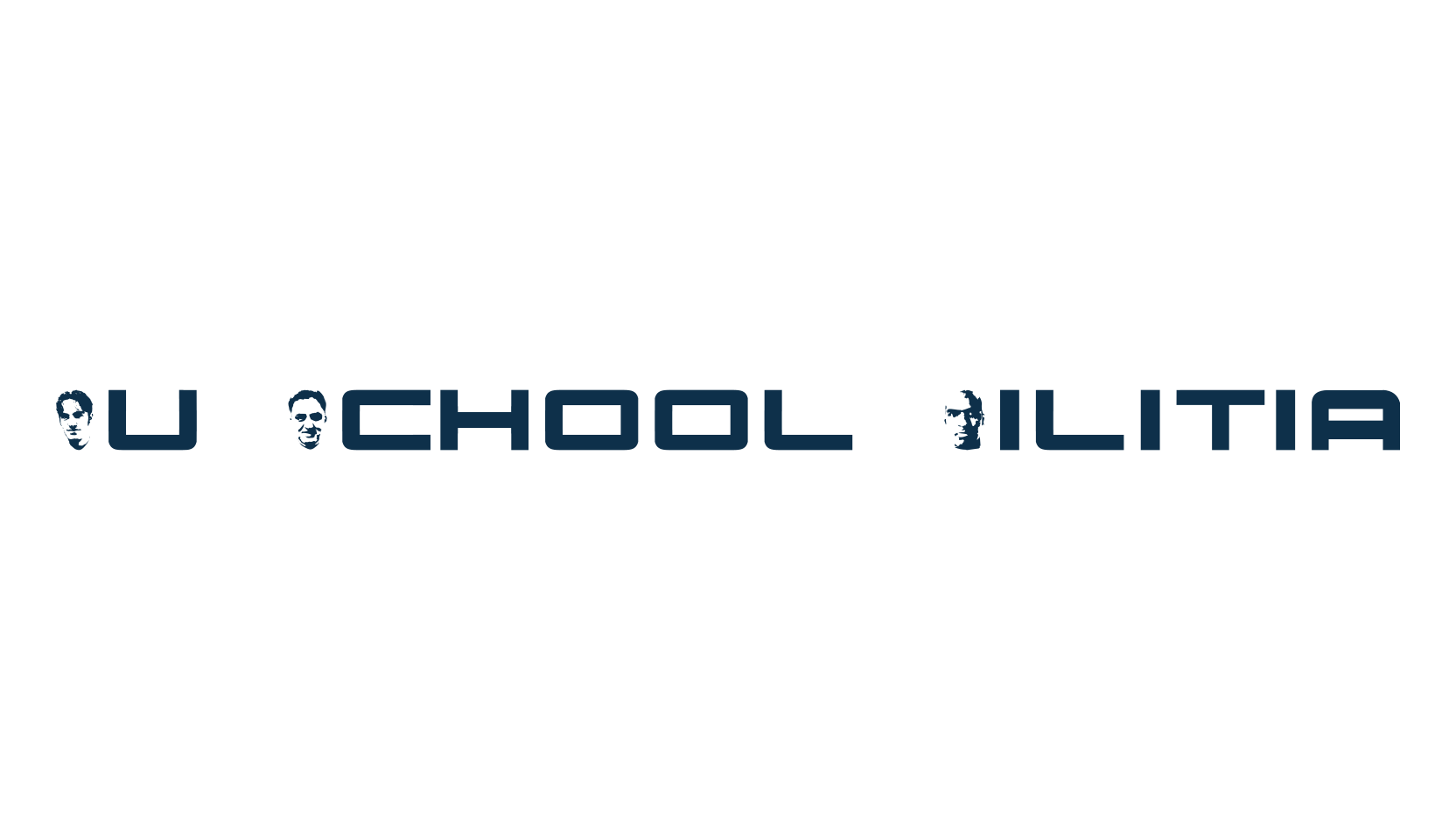 Nu School Militia, techno sci-fi font preview