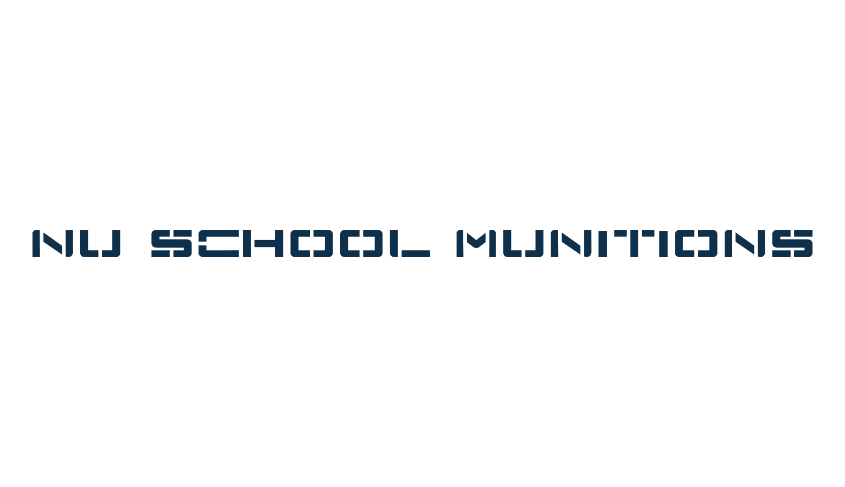 Nu School Munitions, fancy stencil, army decorative font preview