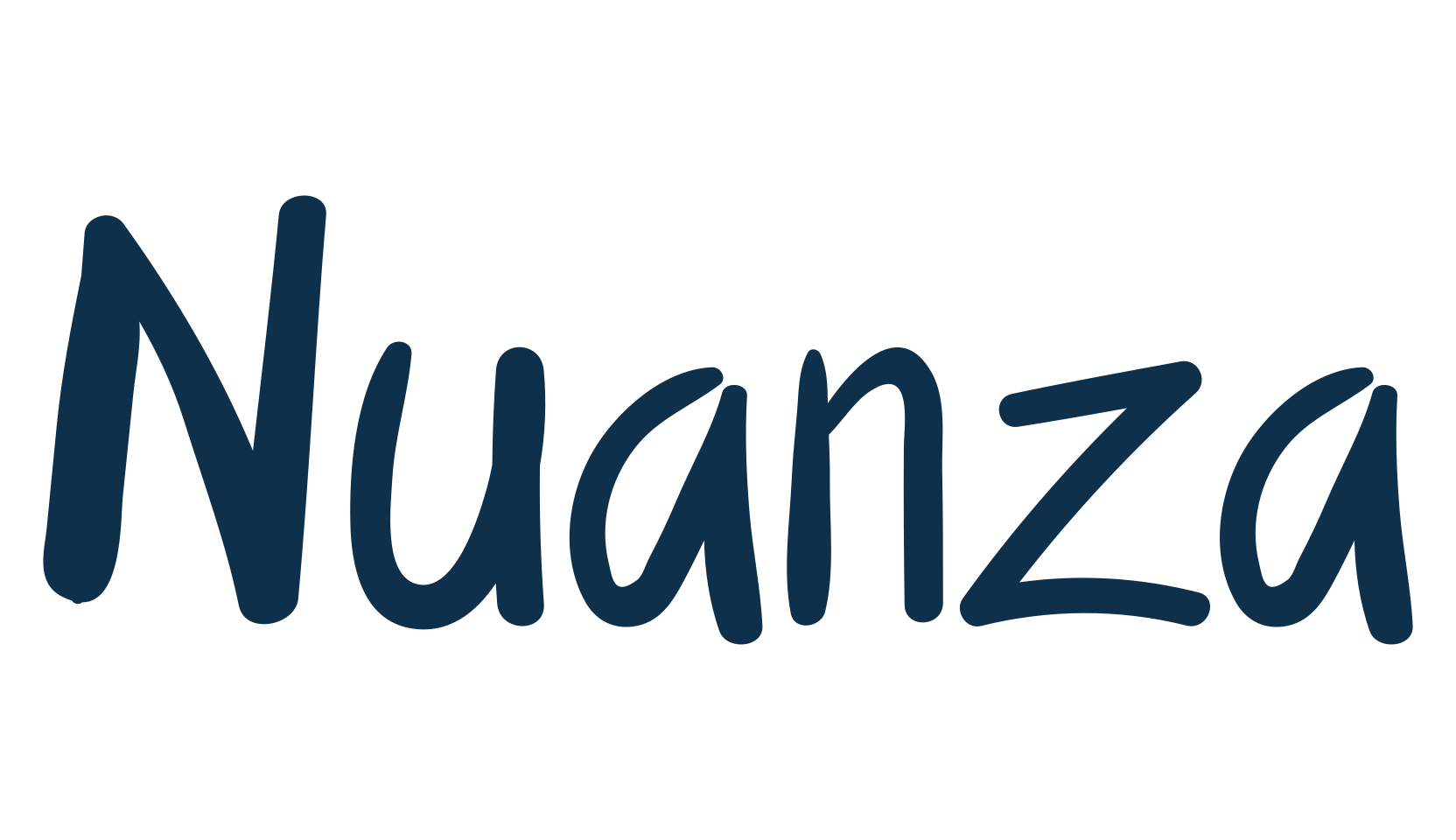 Nuanza, handwriting font preview
