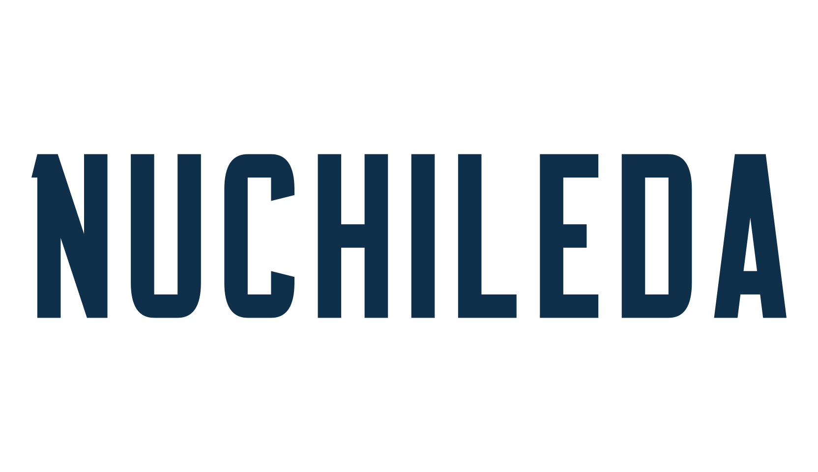 Nuchileda, fancy various techno sci-fi font preview