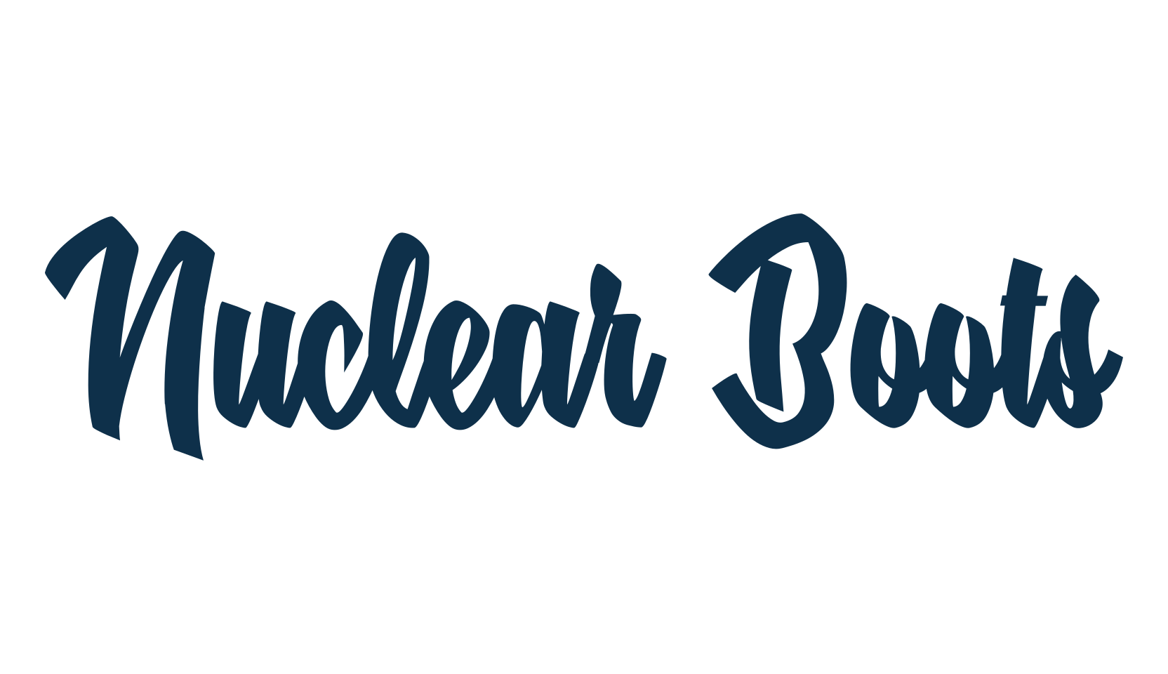 Nuclear Boots, fancy old school decorative script calligraphy font preview