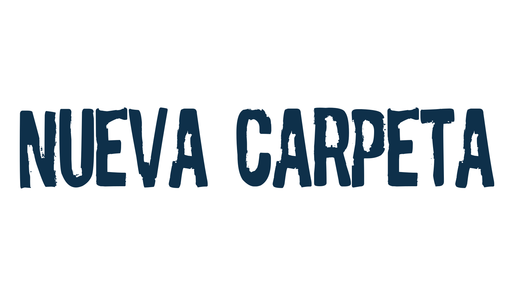 Nueva Carpeta, fancy eroded decorative font preview