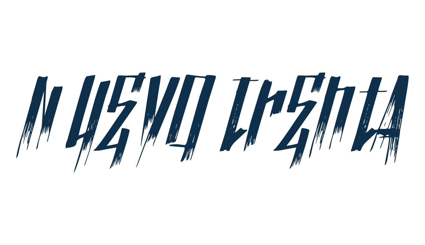 Nuevo Trenta, script graffiti fancy decorative calligraphy font preview