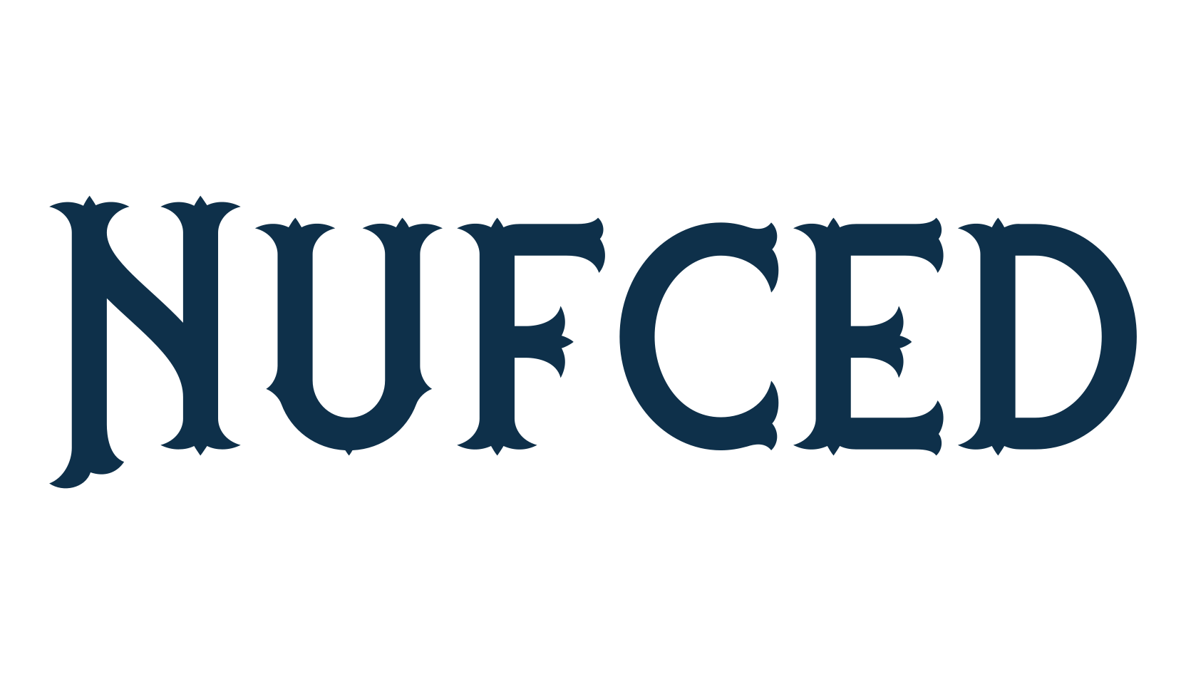 Nufced, retro font preview