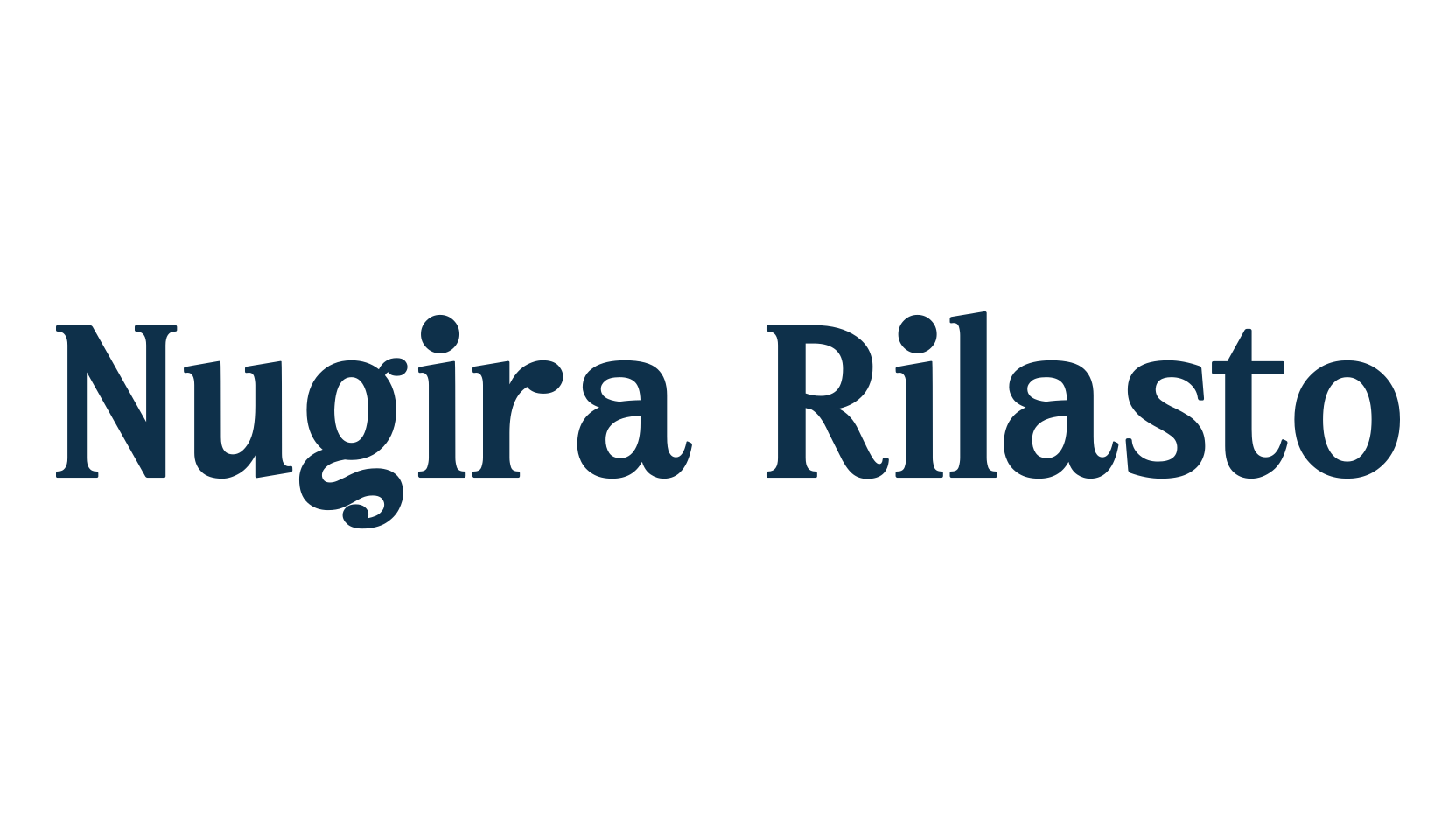 Nugira Rilasto, serif font preview