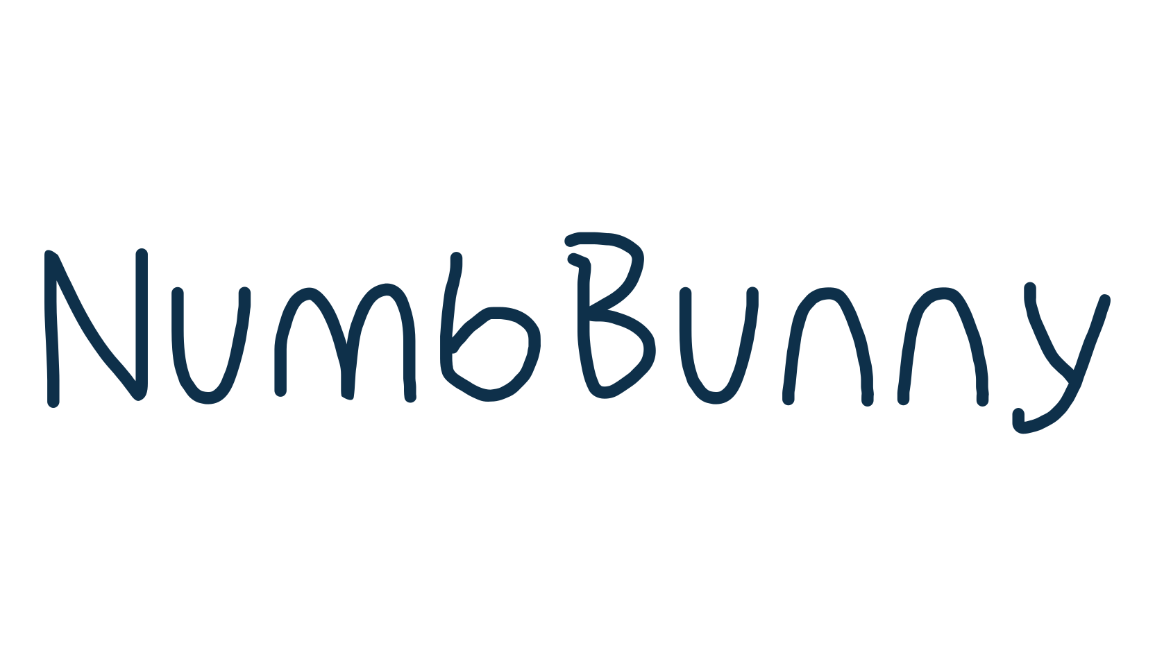 NumbBunny, script handwritten fancy decorative calligraphy font preview