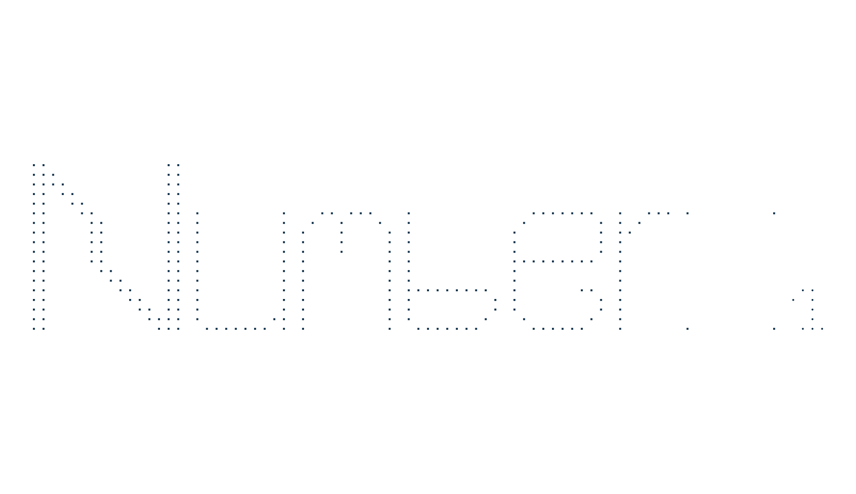 Number 1, lcd font preview