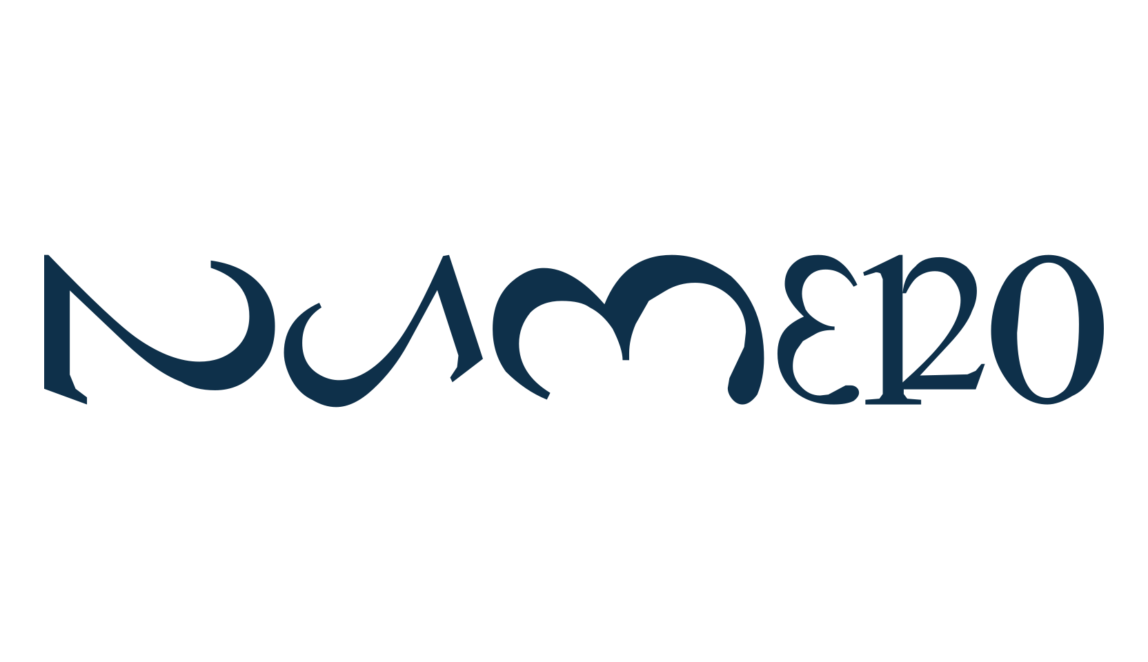 Numero, various font preview