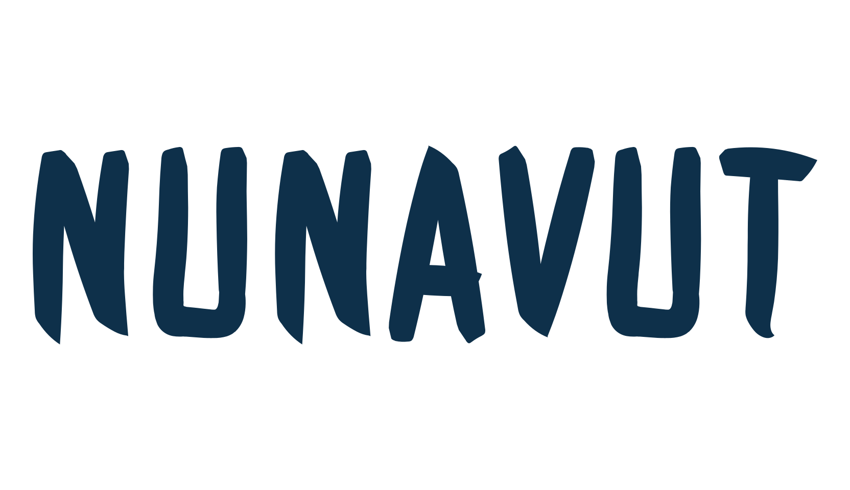 Nunavut, handwriting font preview