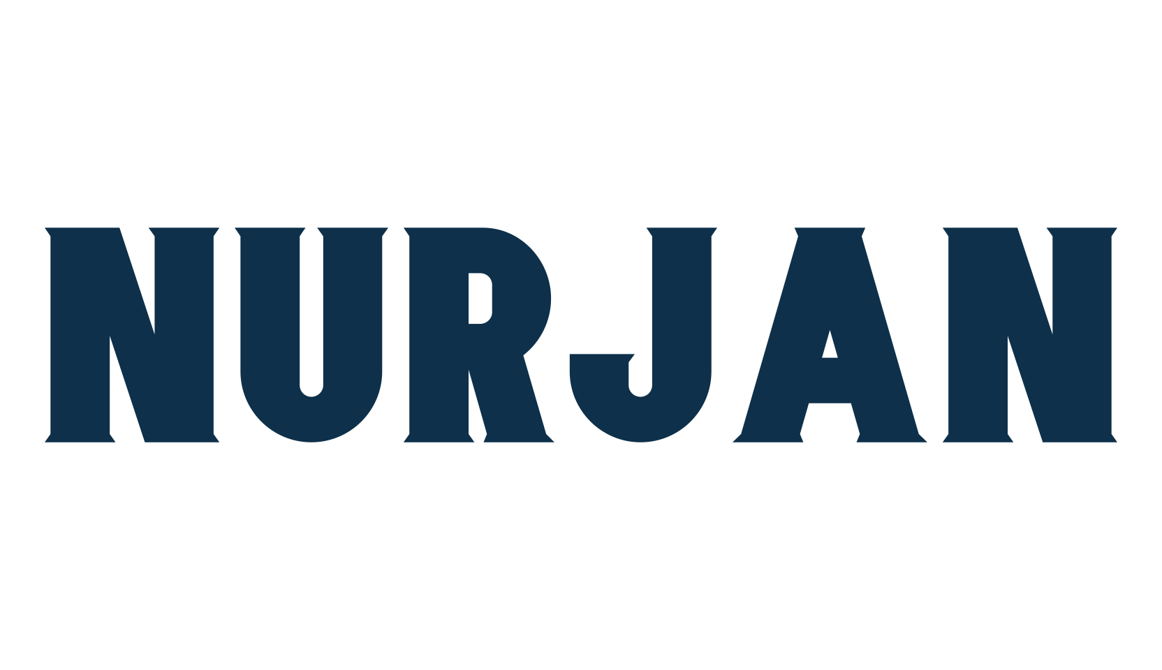 Nurjan, retro font preview