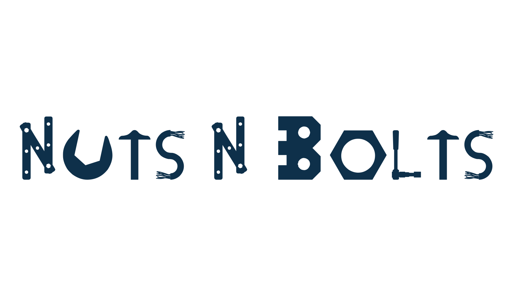 Nuts N Bolts, decorative font preview