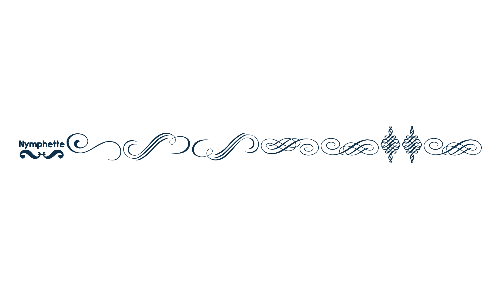 Nymphette, display market font preview
