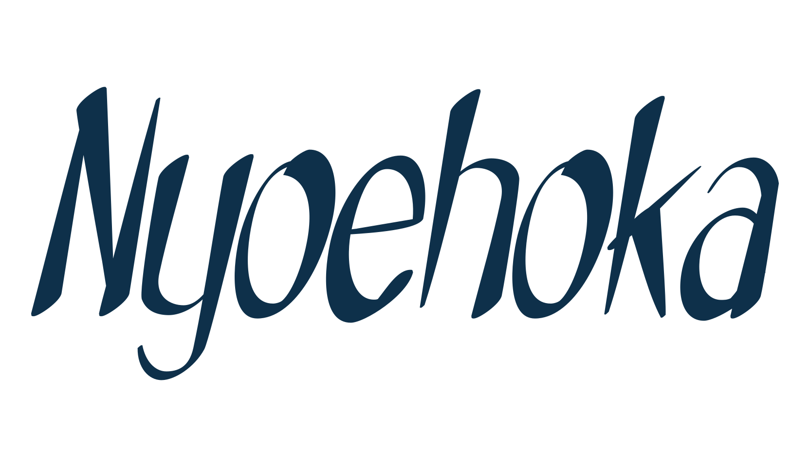 Nyoehoka, fancy various decorative font preview