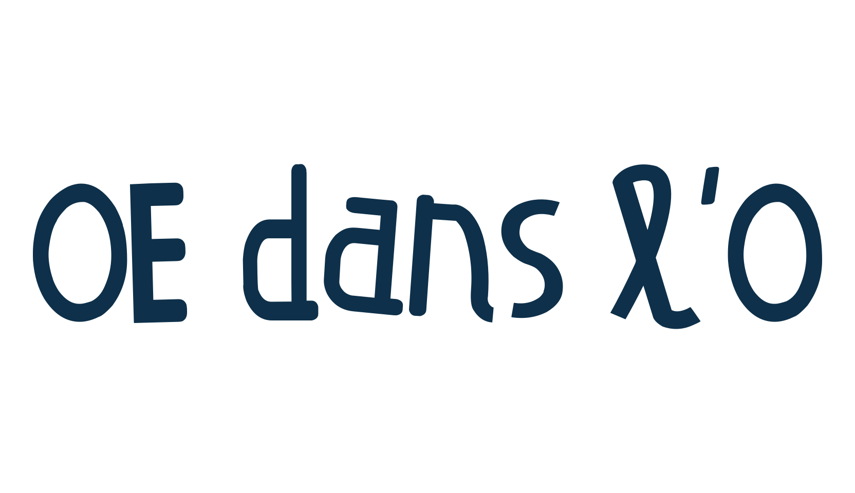 OE dans l'O, fancy various decorative script calligraphy font preview