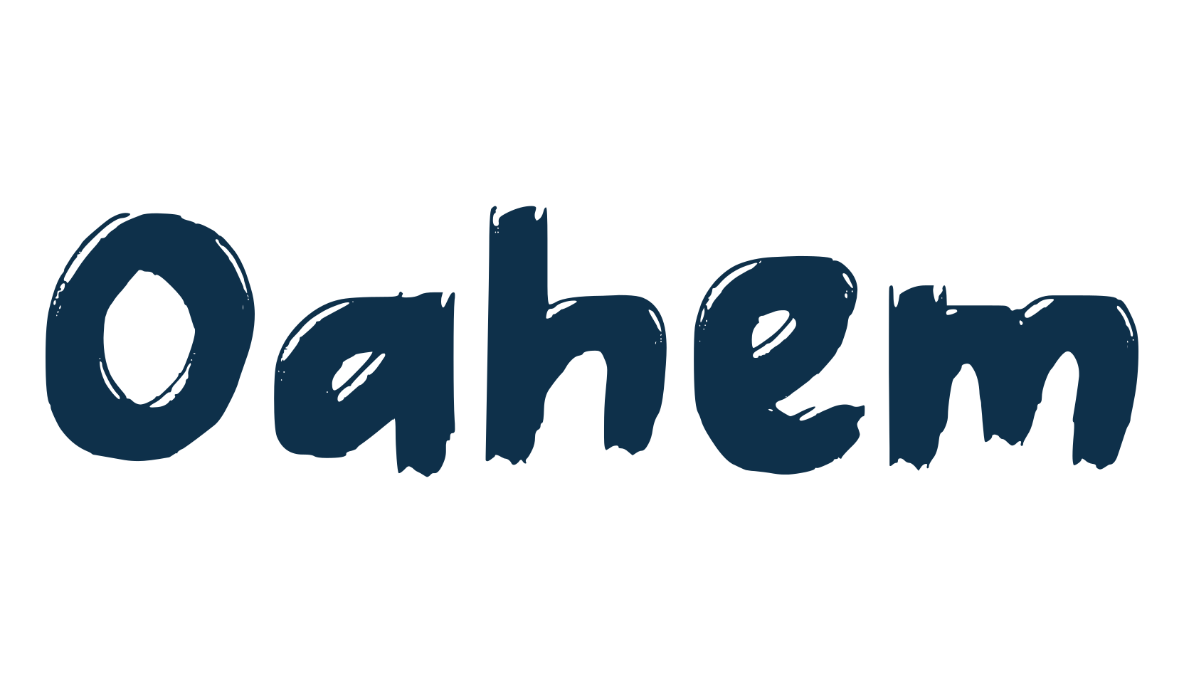 Oahem, script brush fancy decorative calligraphy font preview