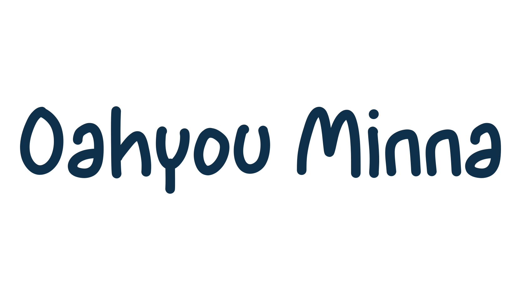 Oahyou Minna, cartoon font preview