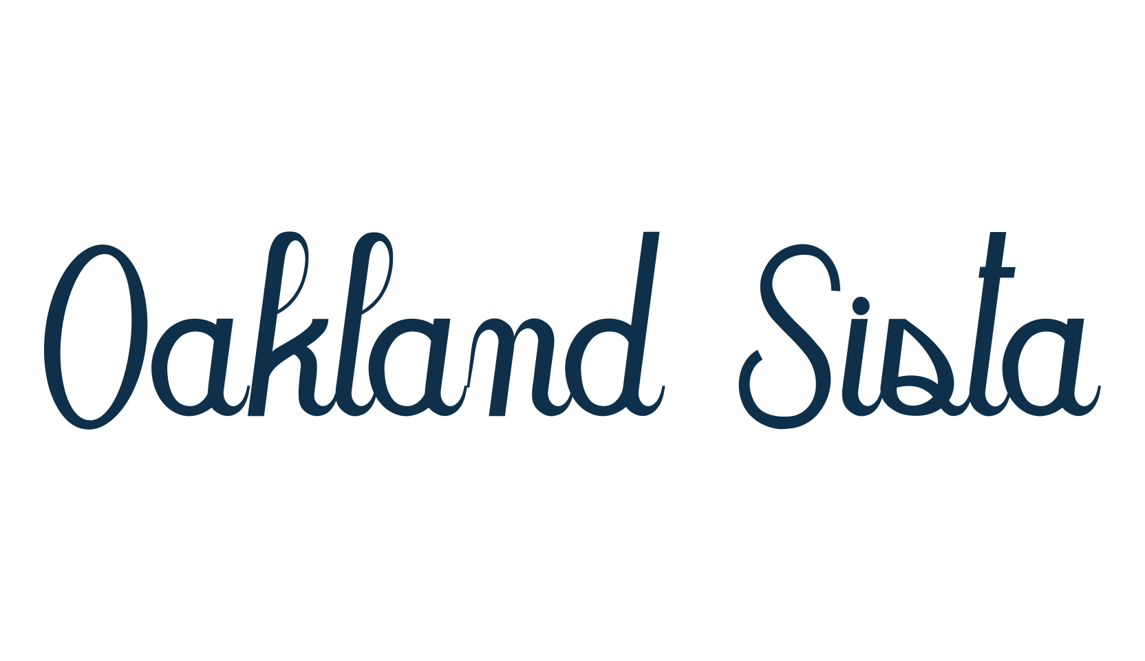Oakland Sista, various font preview