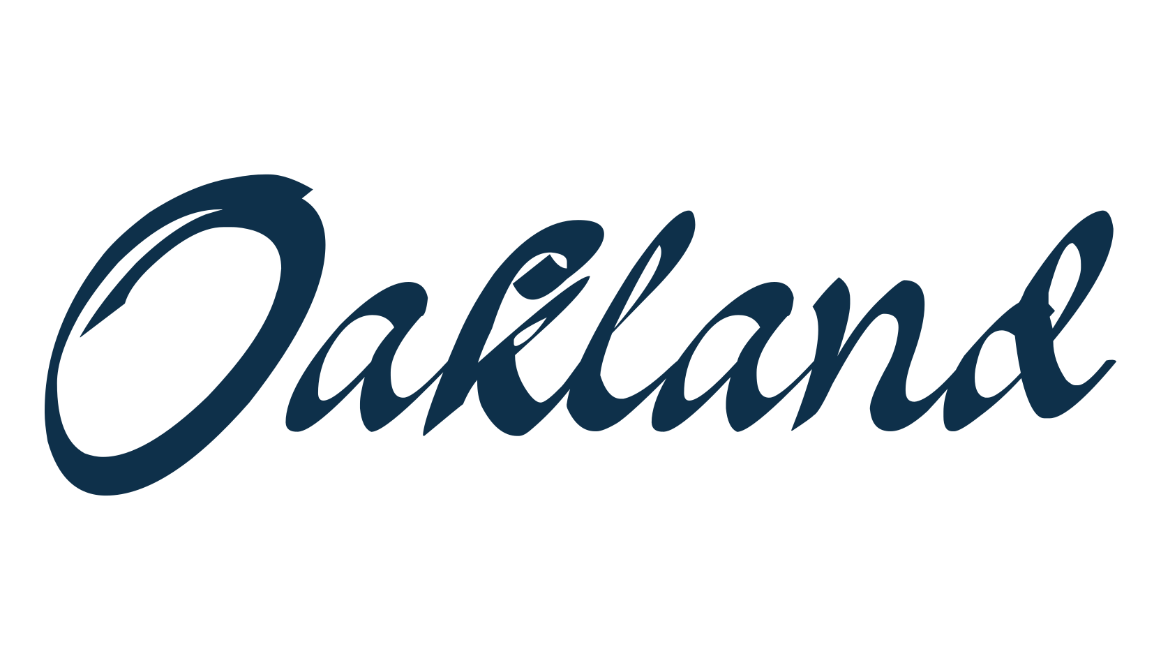 Oakland (oakland), script brush fancy decorative calligraphy font preview