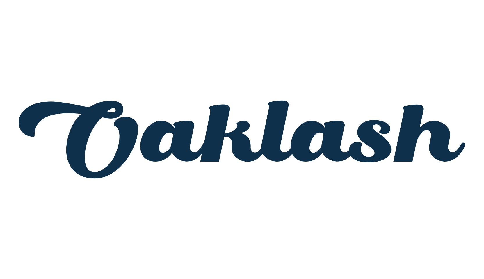 Oaklash, groovy font preview
